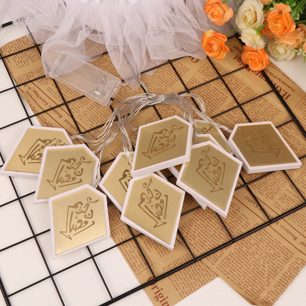 Eid Rhombus Shape LED String Lights Indoor Ramadan Light Home Decoration for Festival Party