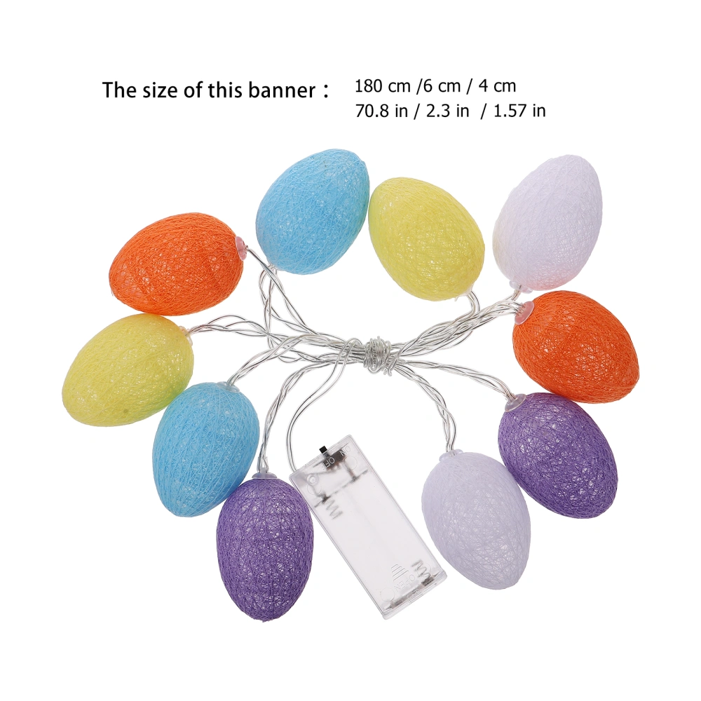 1pc Easter Egg LED String Lights Party Bedroom Decoration(without Battery)