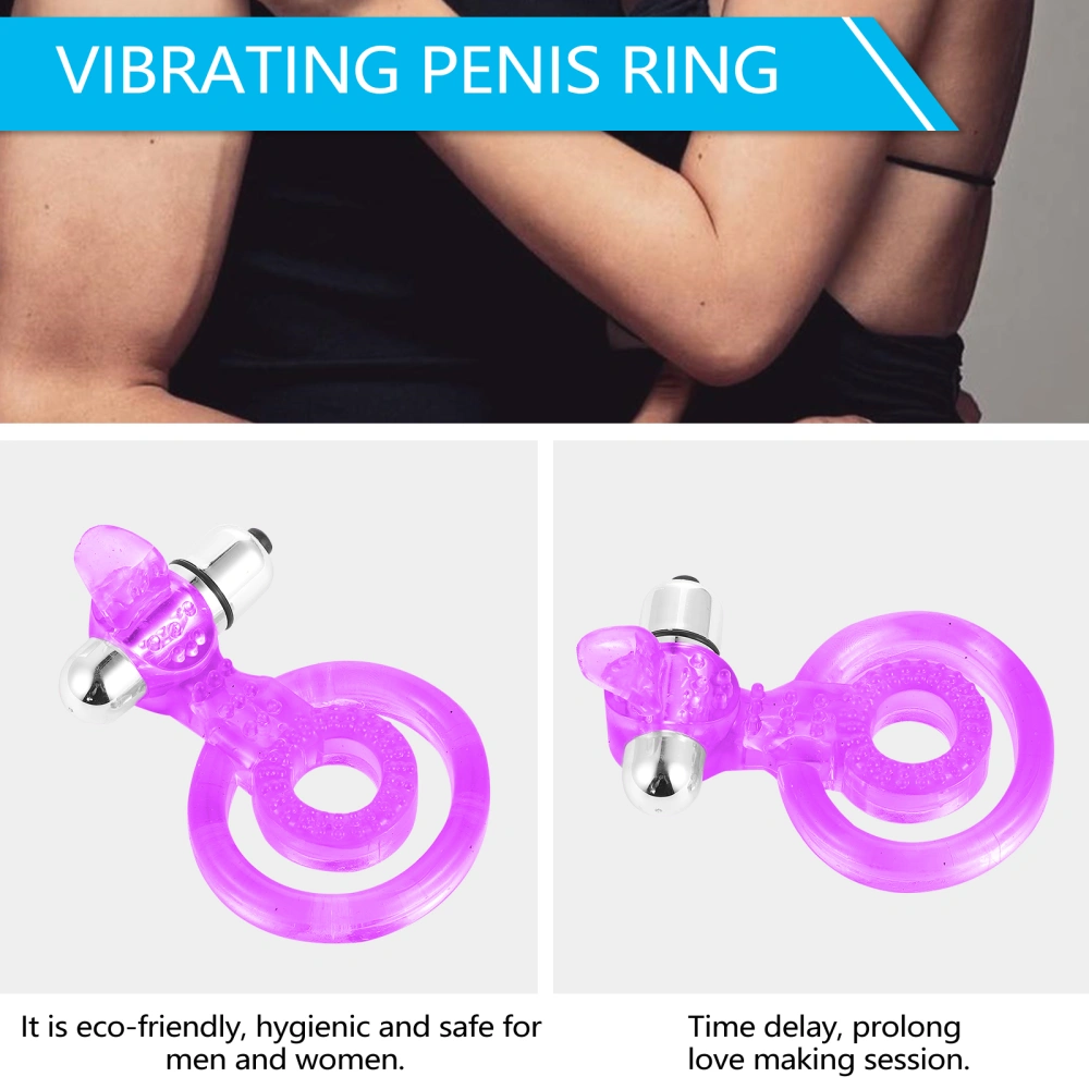 Comfortable Male Vibrating Prostate Massager Penis Ring Adult Sex Supply