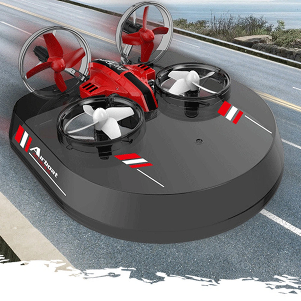 1 Set of 3 in 1 RC Quadcopter Drone Simulation Hovercraft Four-Axis Aircraft Toys for Kids and Beginners (Without Remote battery)