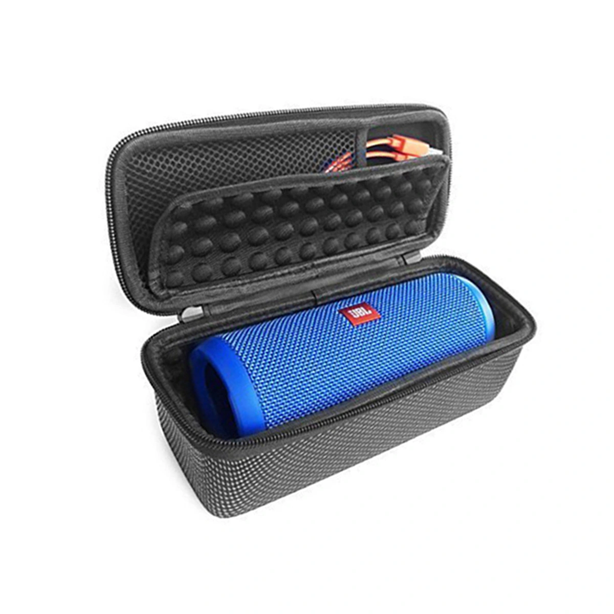 Portable EVA Case Pouch Holder Bag for 3 Wireless  Speaker (Black)