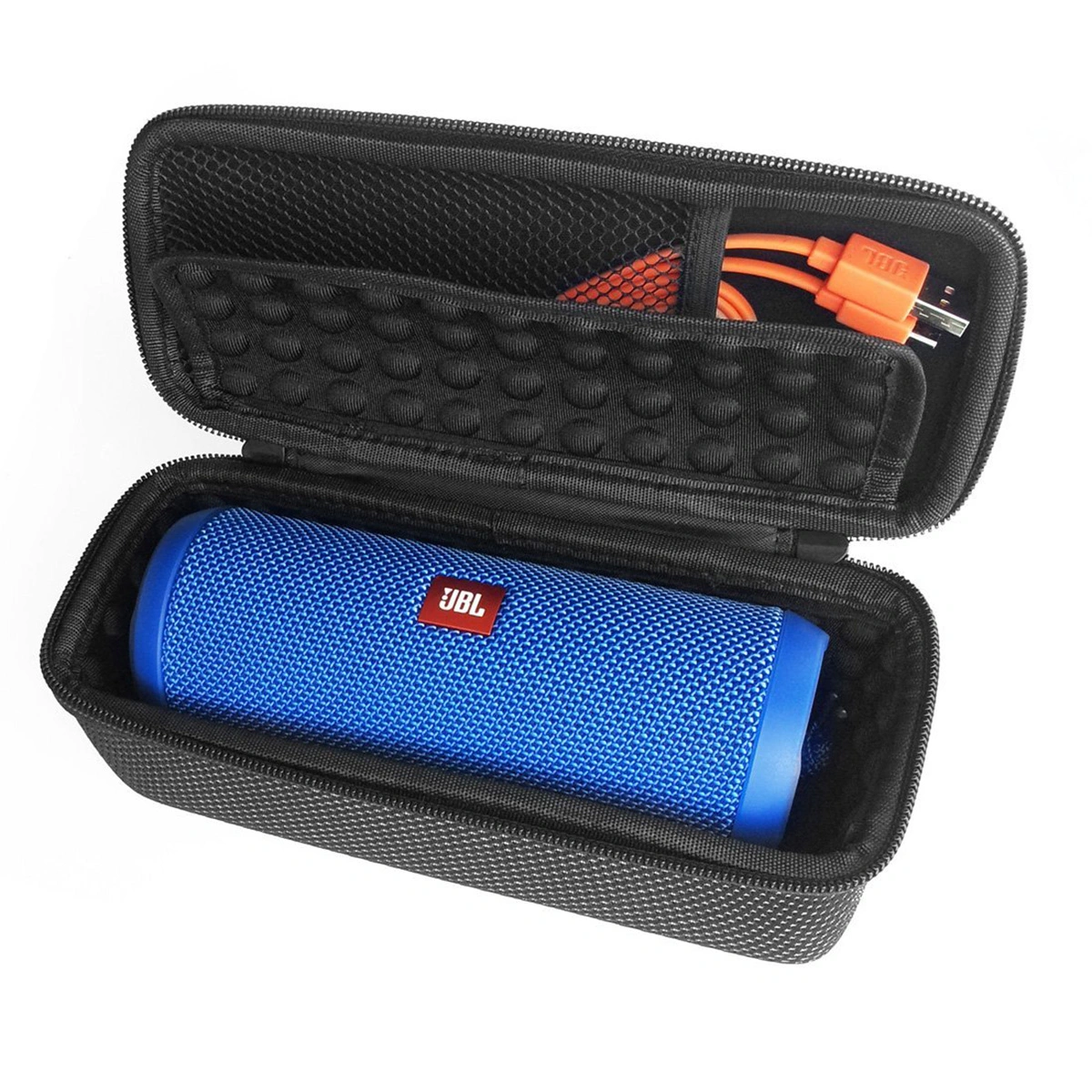Portable EVA Case Pouch Holder Bag for 3 Wireless  Speaker (Black)