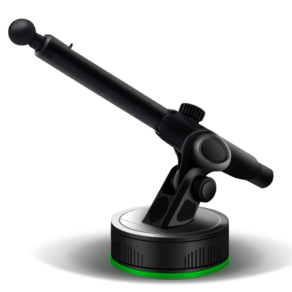 Suction Cup Car Phone Holder Extra Long Telescopic Pole Dashboard Phone Bracket GPS Multifunctional Car Phone Rack (Black)