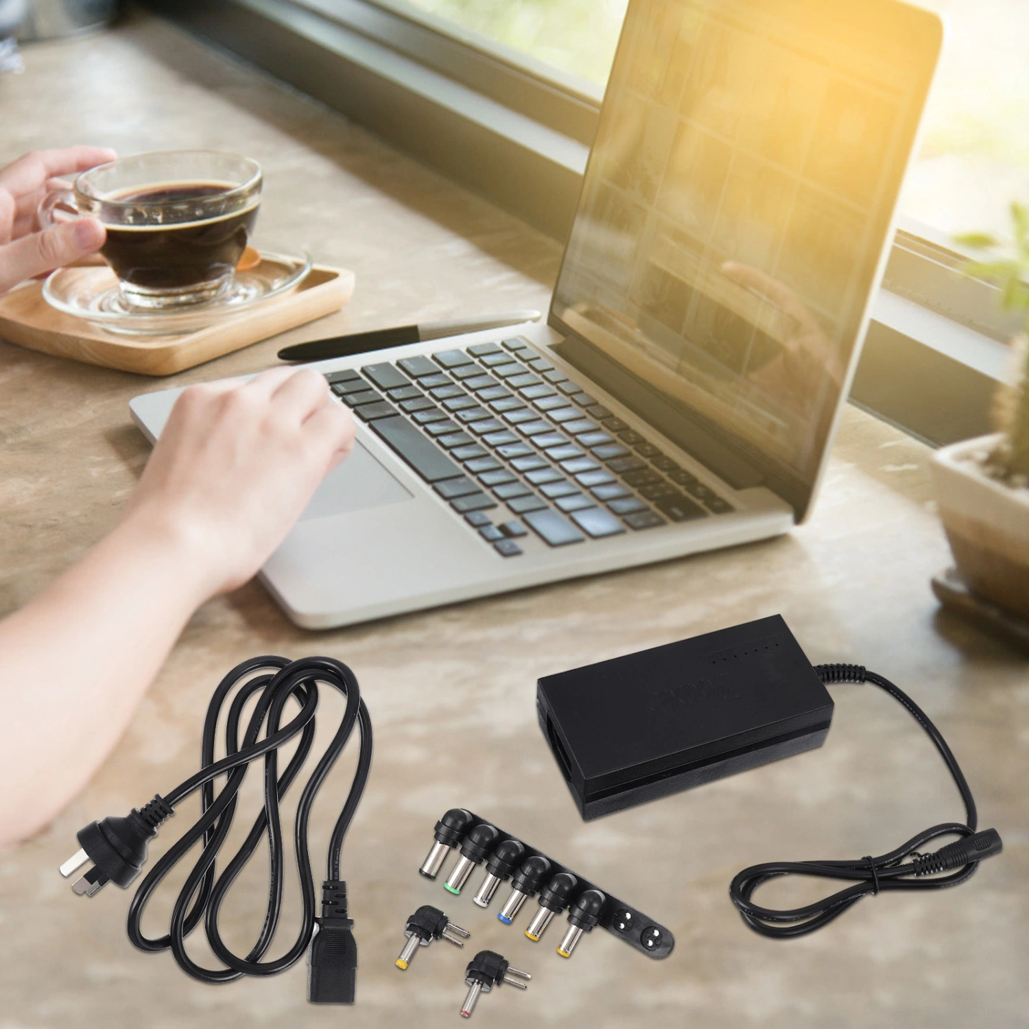 1 Set Laptop Charger Laptop Power Adapter 12V-24V Laptop Power Supply (AU Plug)