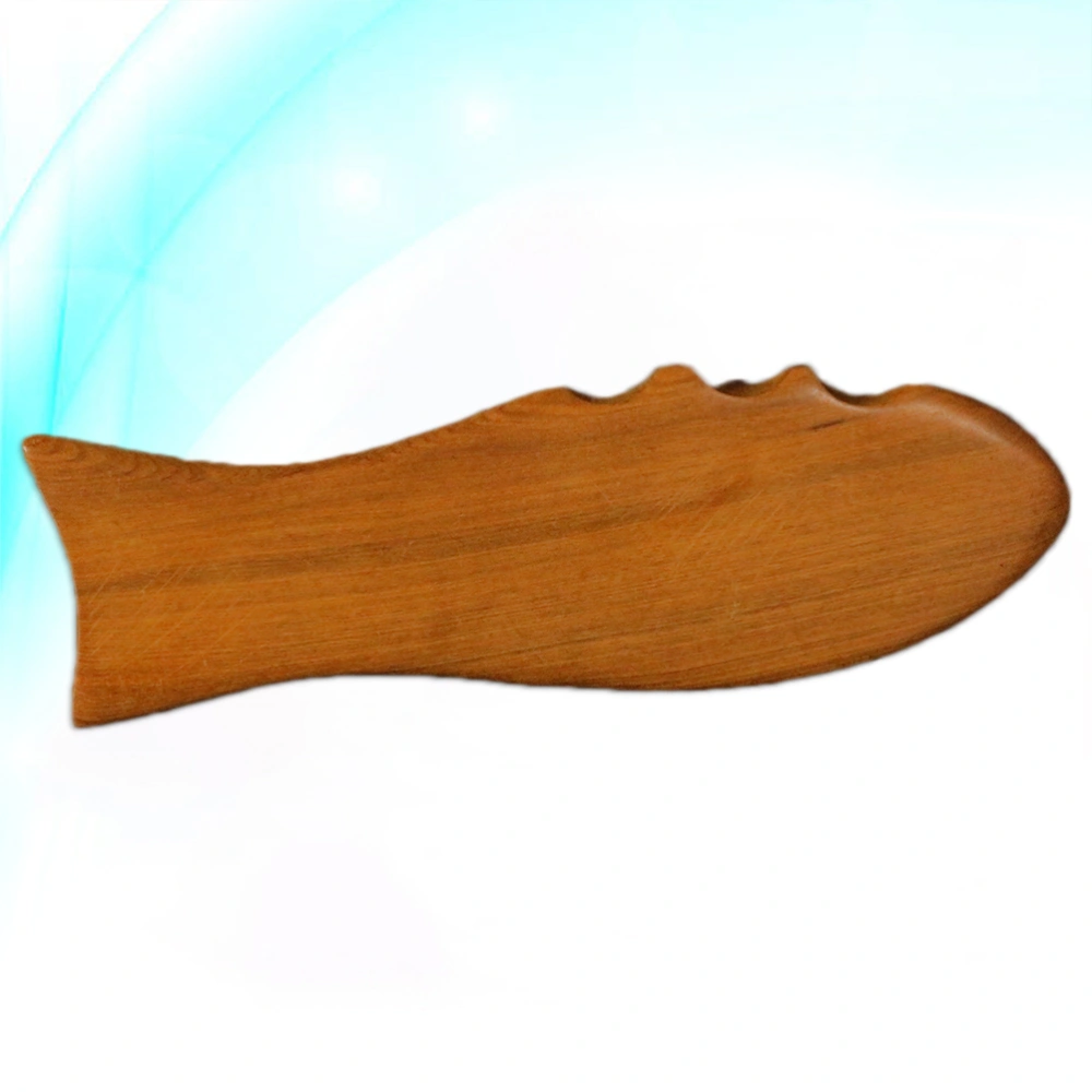 Massaging Massage Tool Natural Wooden Fish-shaped Scraping Board for SPA Acupuncture Therapy Treatment