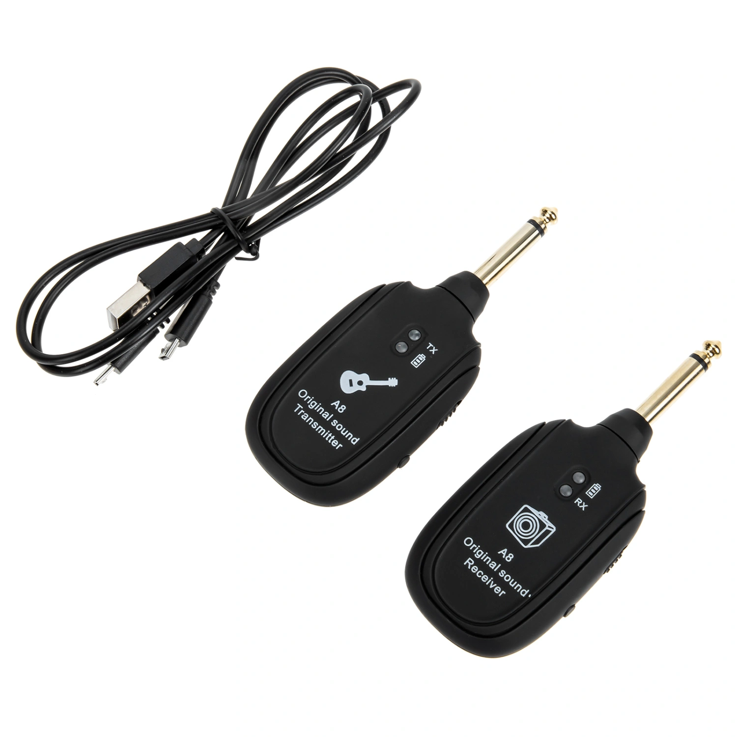 1 Set Wireless Guitar Receiver Transmitter Guitar System Guitar Transceiver