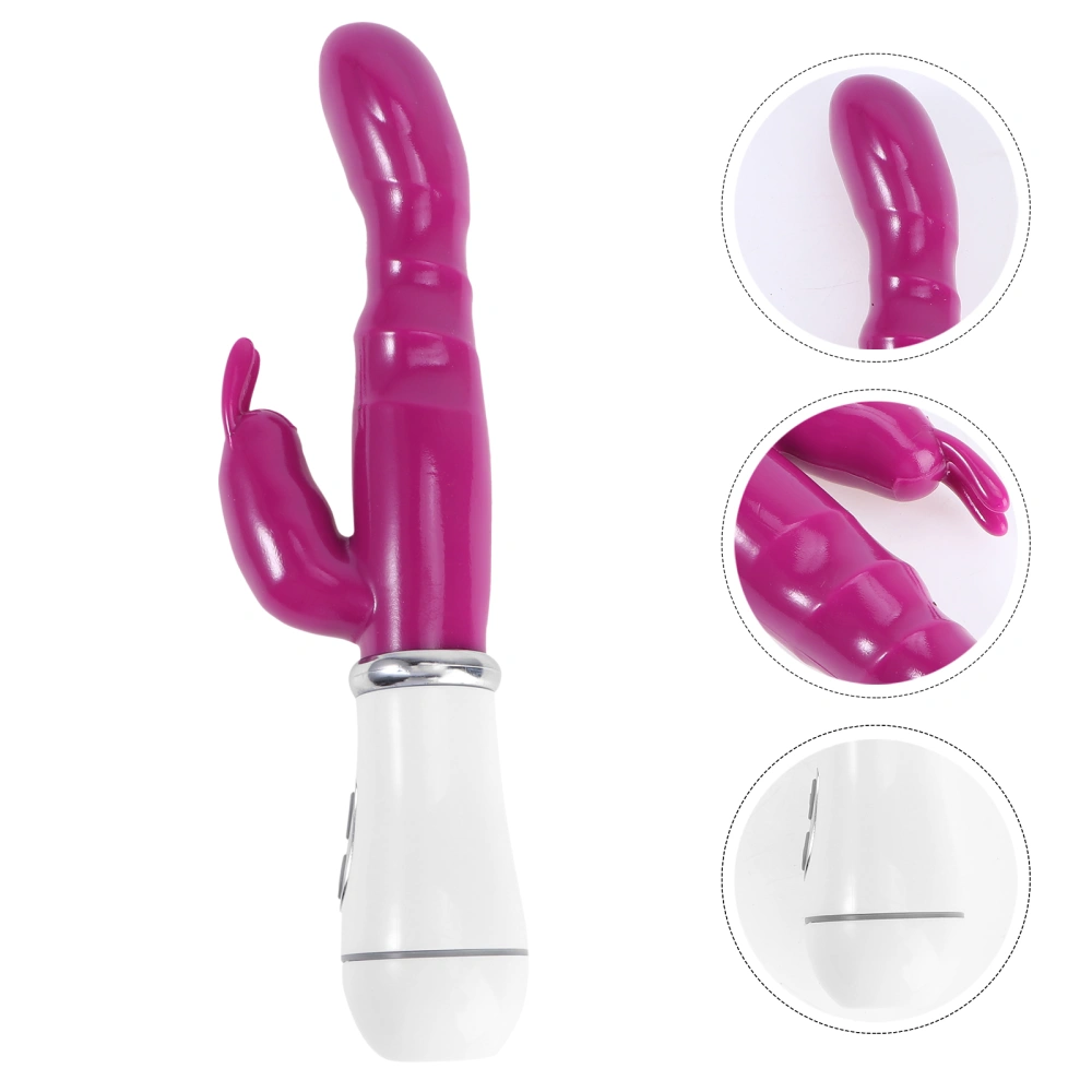 Ladies Vibrator G Spot Stimulus Massager Waterproof Vagina and Clitoris Stimulation Rabbit Massager (Purple)