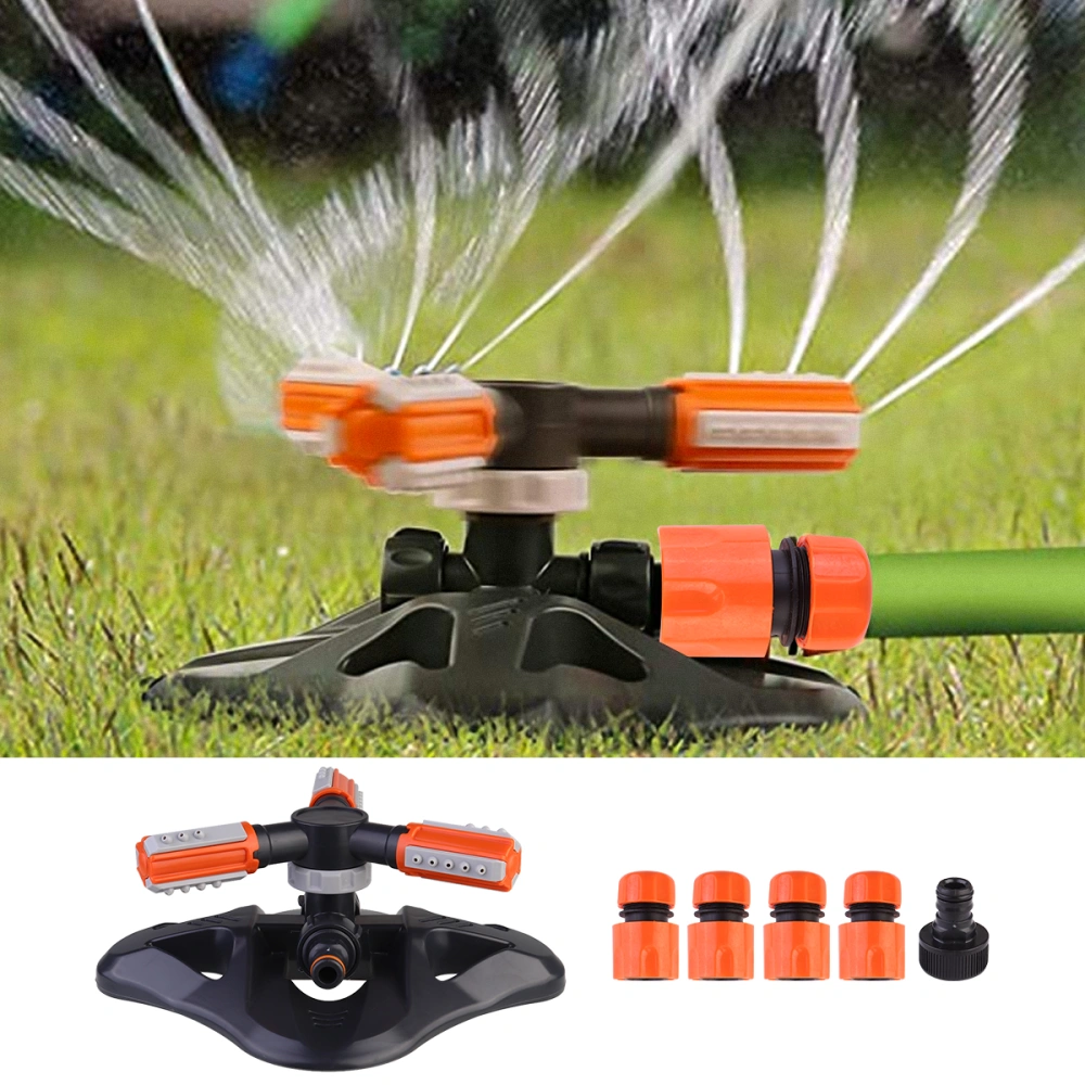 6pcs Automatic 360 Degree Rotating Garden Sprinkler Irrigation Lawn for Garden