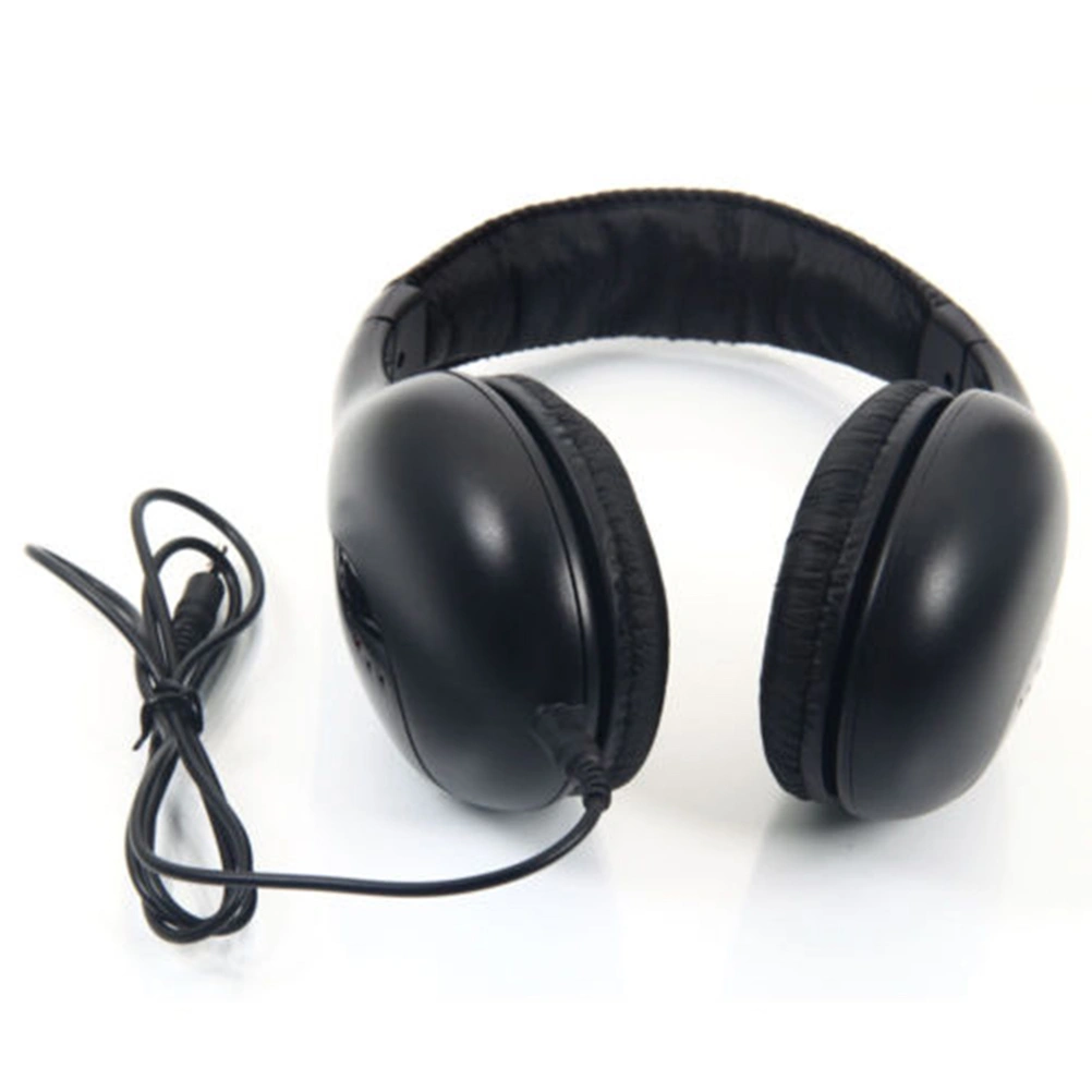 MH-2001 Multifunction Stereo Wireless Headset Headphones with Microphone Fm Radio for Mp3 Pc Tv Audio Phones (Black)