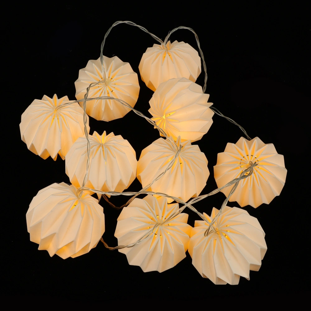 Creative Paper Pumpkin Modeling Light String LED String Light Without Battery