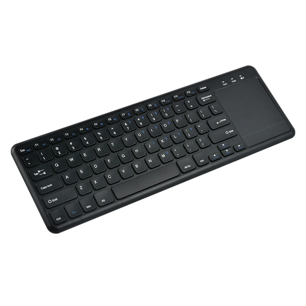 2.4G Wireless Keyboard Multi-function Computer Keyboard Practical Keyboard with Touchpad (Black)