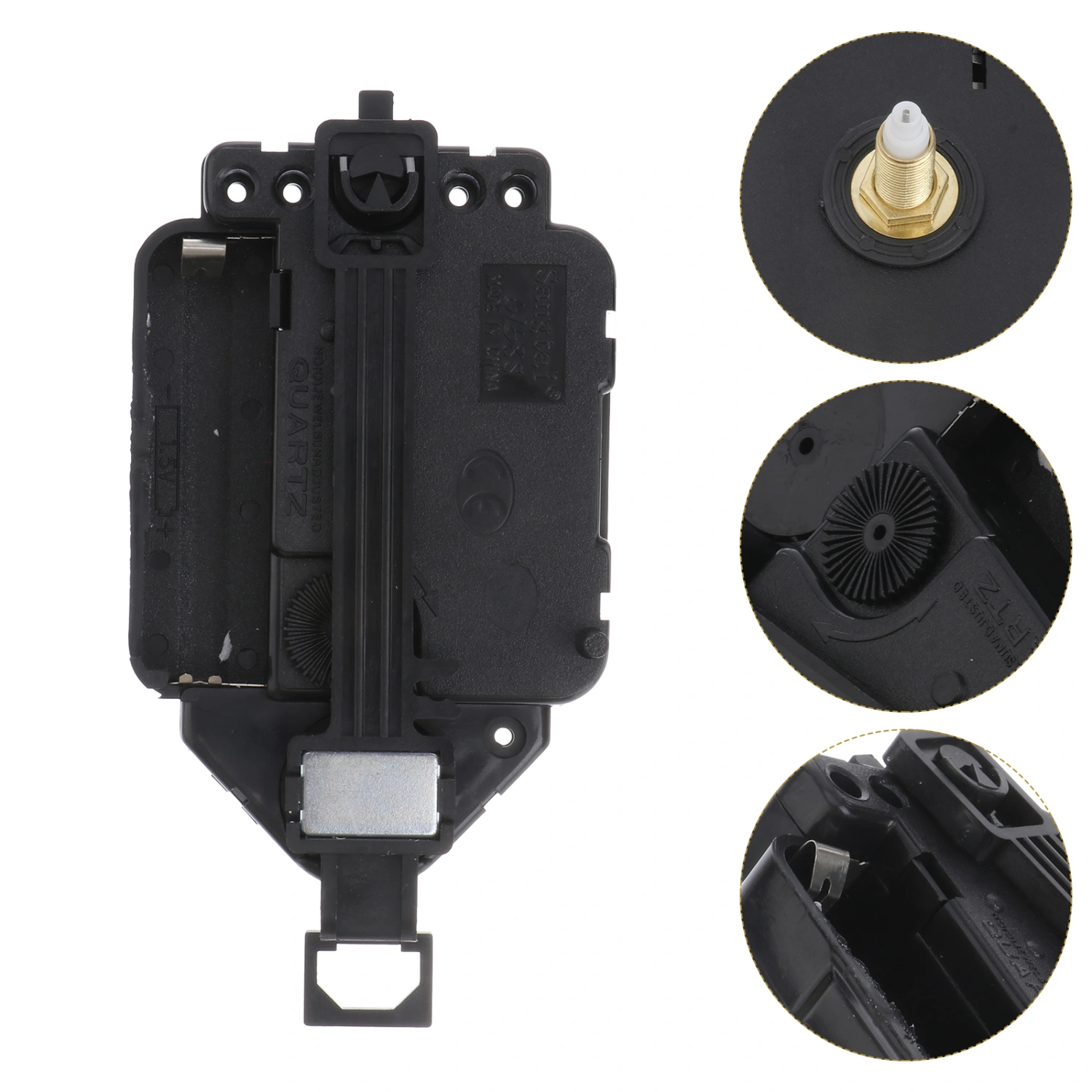 Sweeping Pendulum Movement Replacement Pendulum Drive Units Pendulum Clock Accessory without Battery (Black)