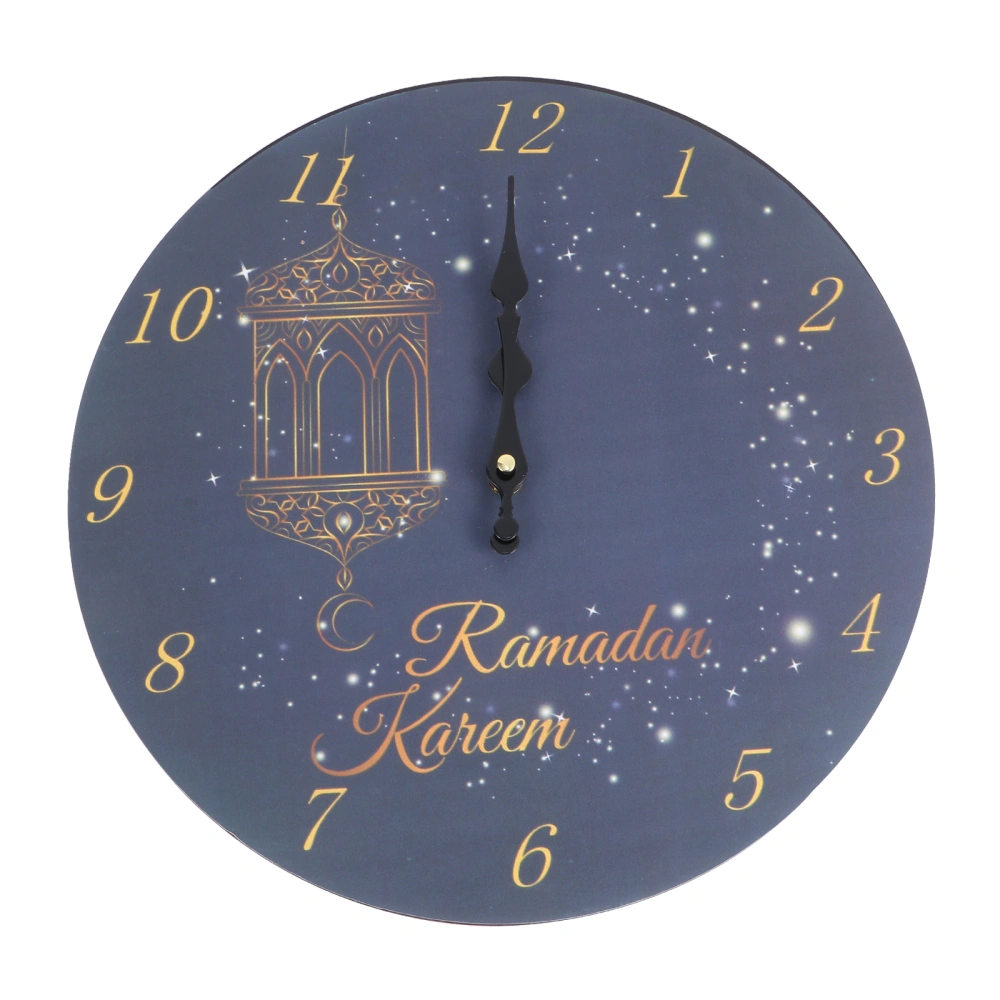 Muslim Islam Density Board Decorative Clock Electronic Clock Frameless Wall Clock  with No Battery