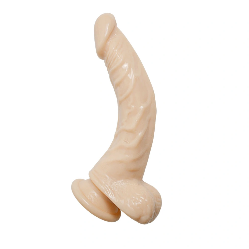 8.6" Realistic Dildo G-Spot Penis Dong with Suction Cup Vaginal G-spot Anal Masturbation Sex Toy for Female Women(Flesh)