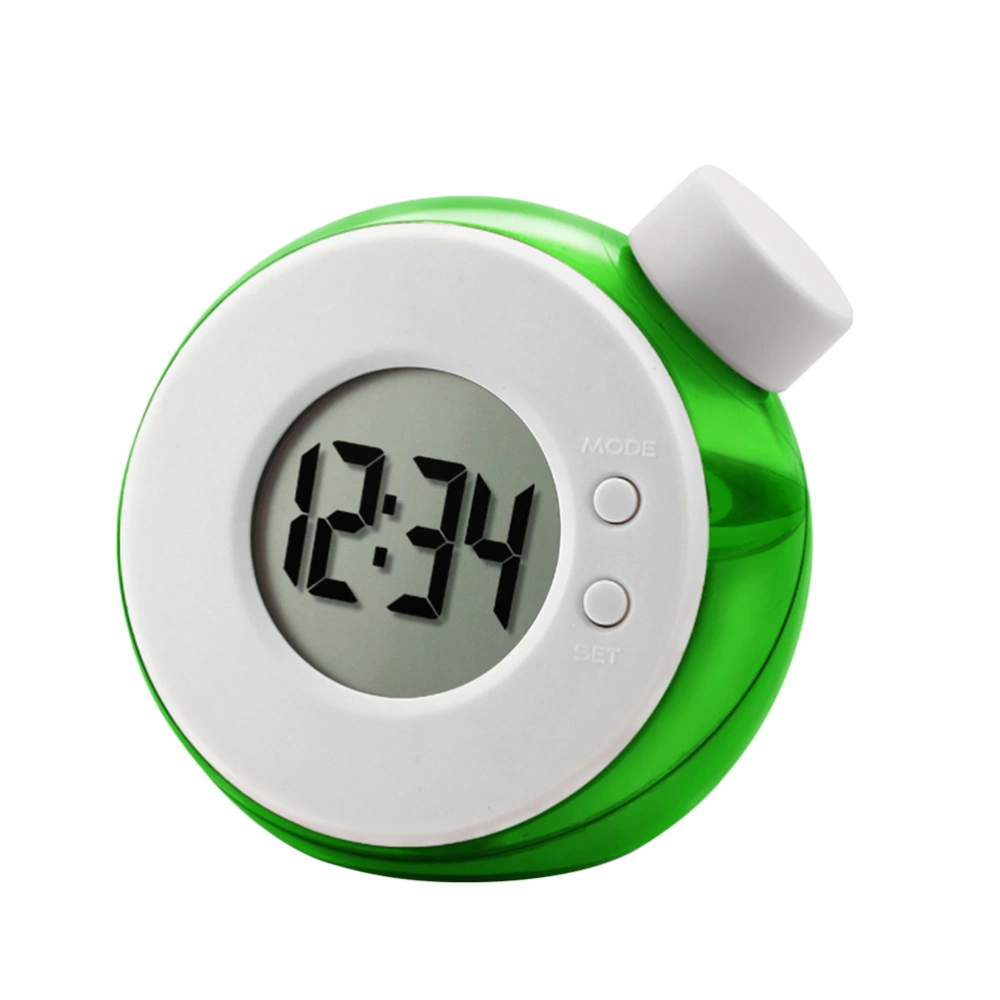 Water Energy Clock LED Display Clock Water Jar Clock No Battery Include(Green)