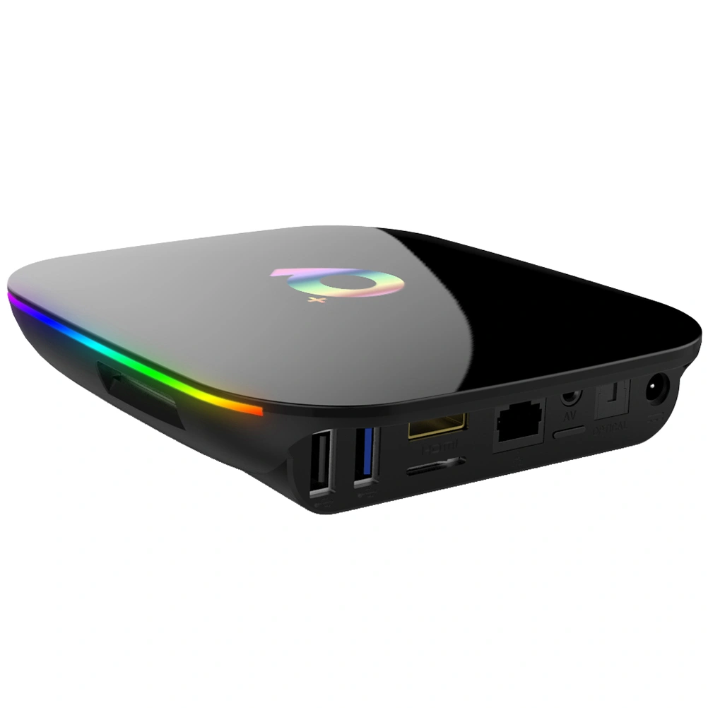 4GB RAM+32GB ROM USB Smart TV Media Box TV Set Box With AU Plug (Black)