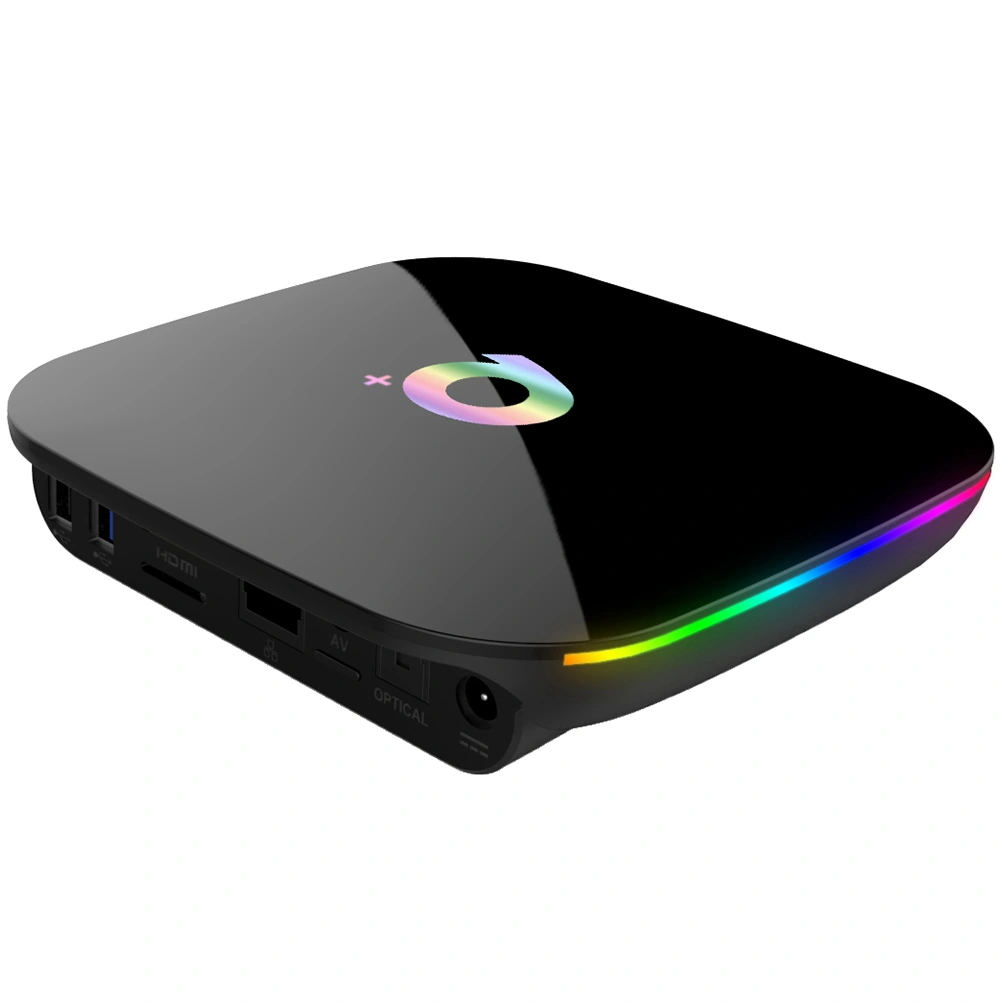 4GB RAM+32GB ROM USB Smart TV Media Box TV Set Box With AU Plug (Black)