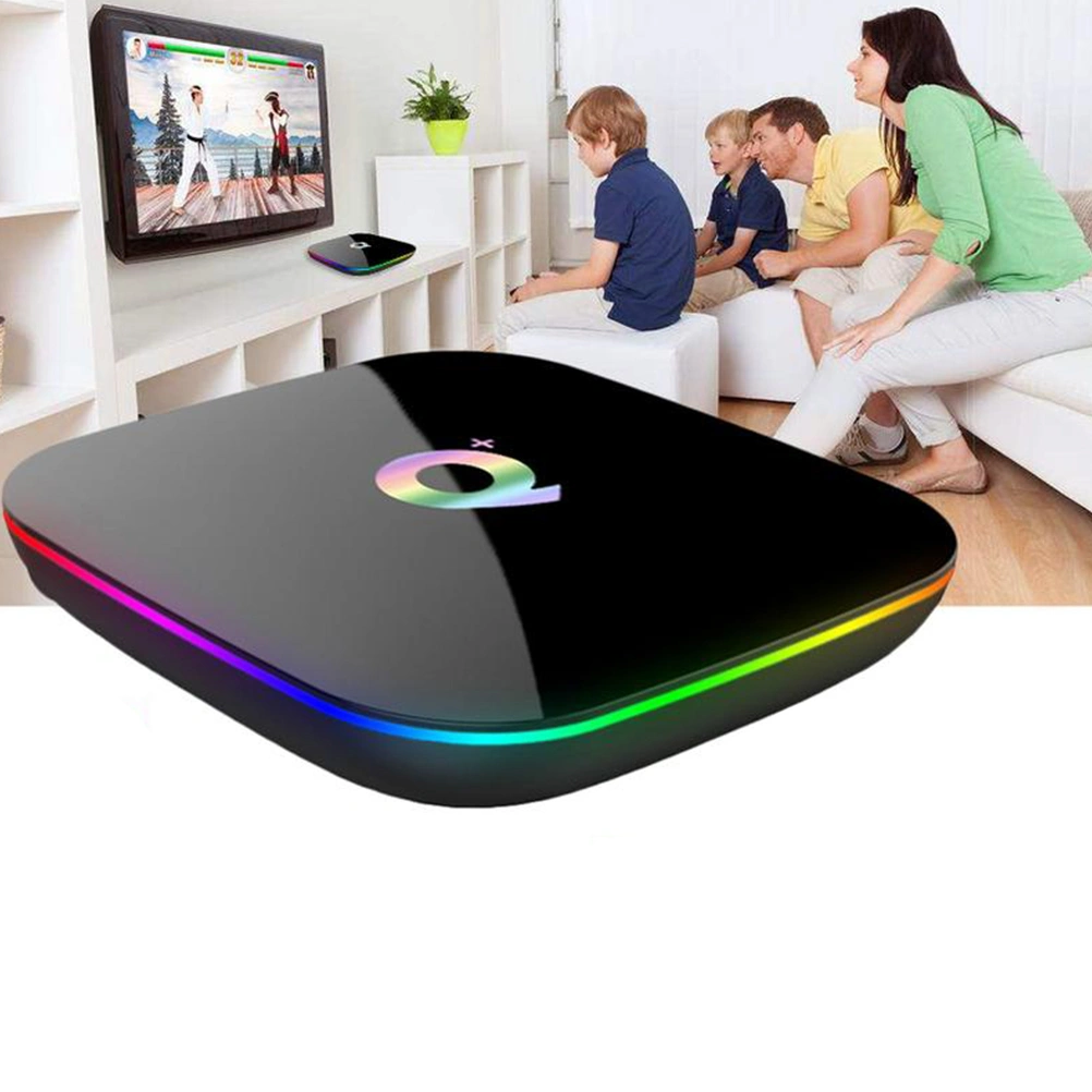 4GB RAM+32GB ROM USB Smart TV Media Box TV Set Box With AU Plug (Black)
