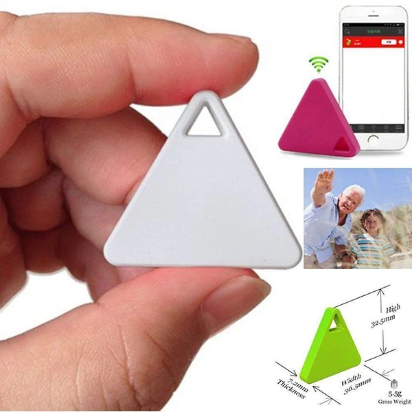 Pet Child Wallet Key GPS Locator Alarm  Smart Mini Tag (Black)