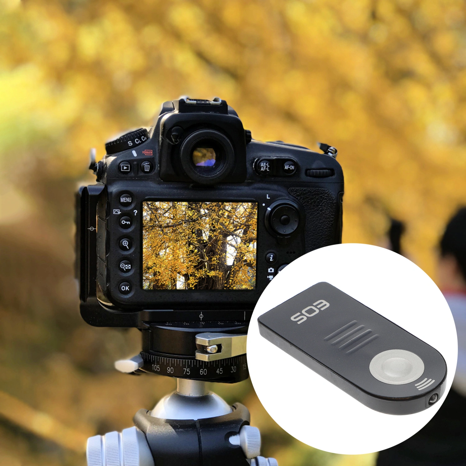 IR Wireless Shutter Release for EOS 5DII/ 7D/ 60D/ 550D/ 500D/ 450D/ 400D/ 350D/ 300D/ Pro1/ G9/ G7/ G6/ G5/ G3/ G2/ G1/ S1is/ S70/ S60/ Pro90IS and More with IR Function (Black)