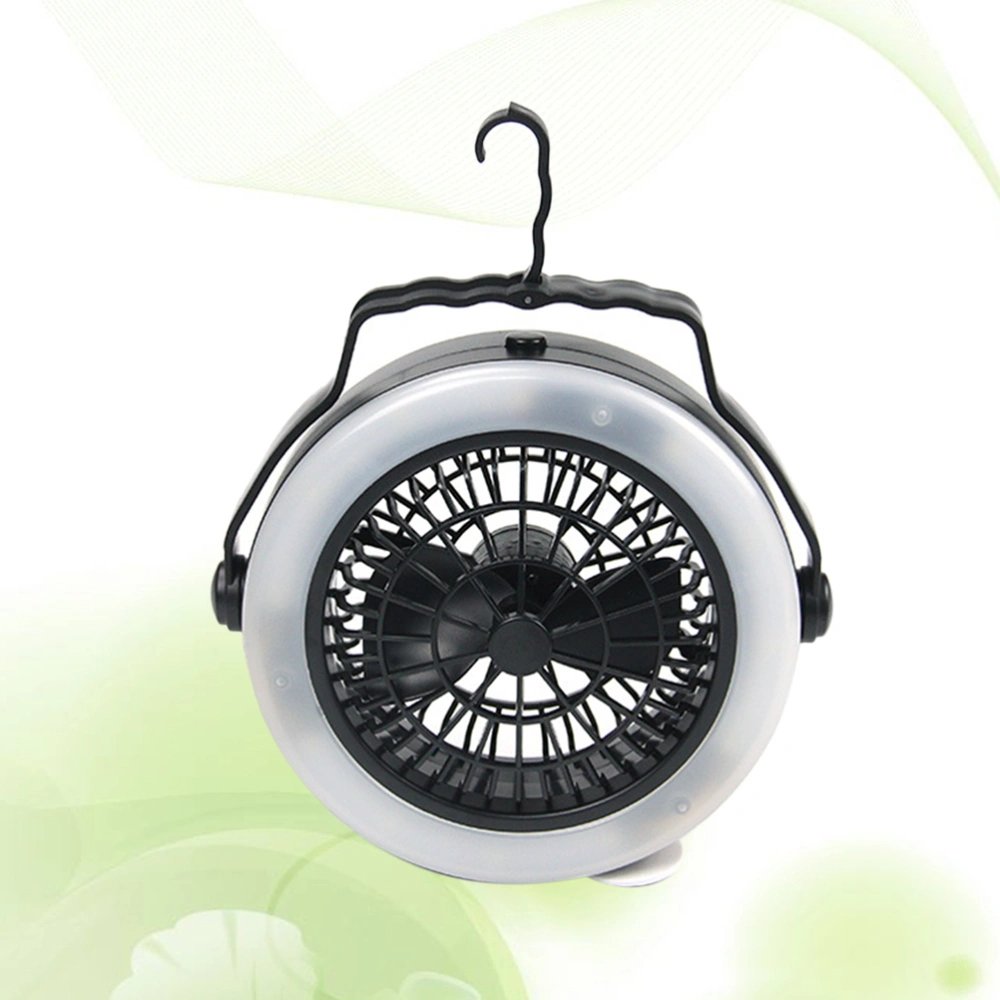 Portable 12 LED Light Fan Super Bright LED Lamp Fan without Battery for Outdoor Camping Hiking Tent Light LED Emergency Light