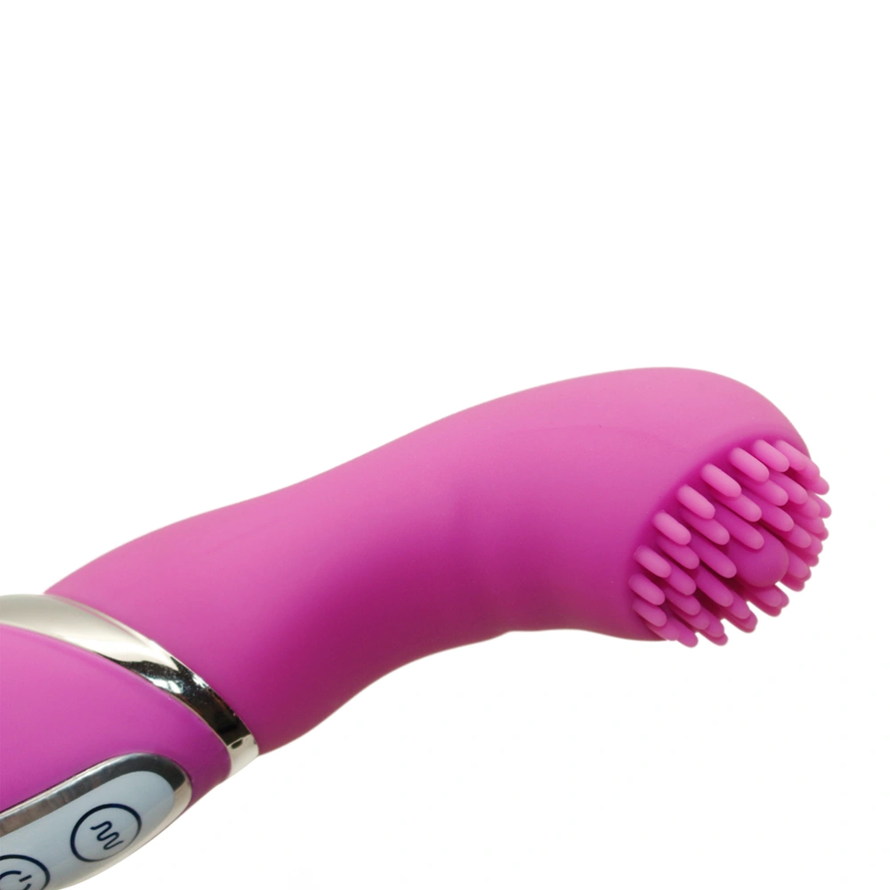 Clitoris and Teaser Waterproof Silicone Vibrator with Seven Vibration Modes for Women and Couple