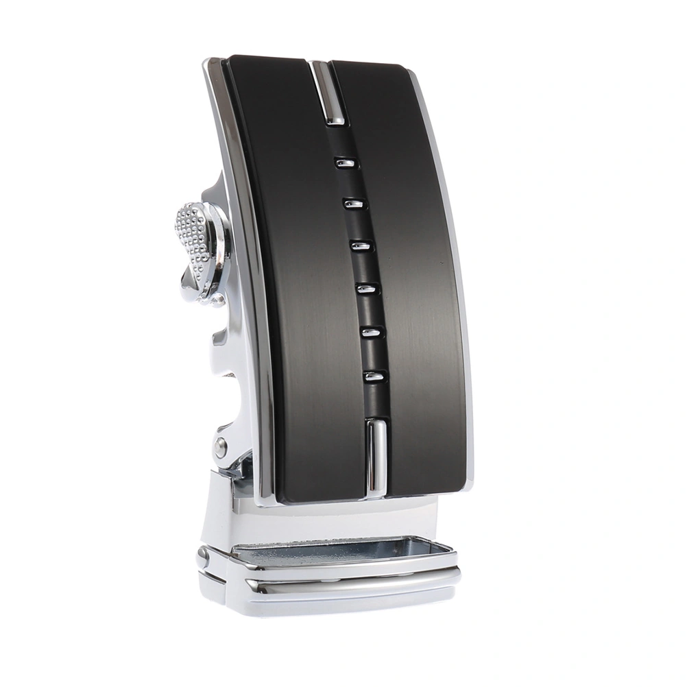 Automatic Belt Buckle Men's Fashion Belt Fastener Unique Buckle Black