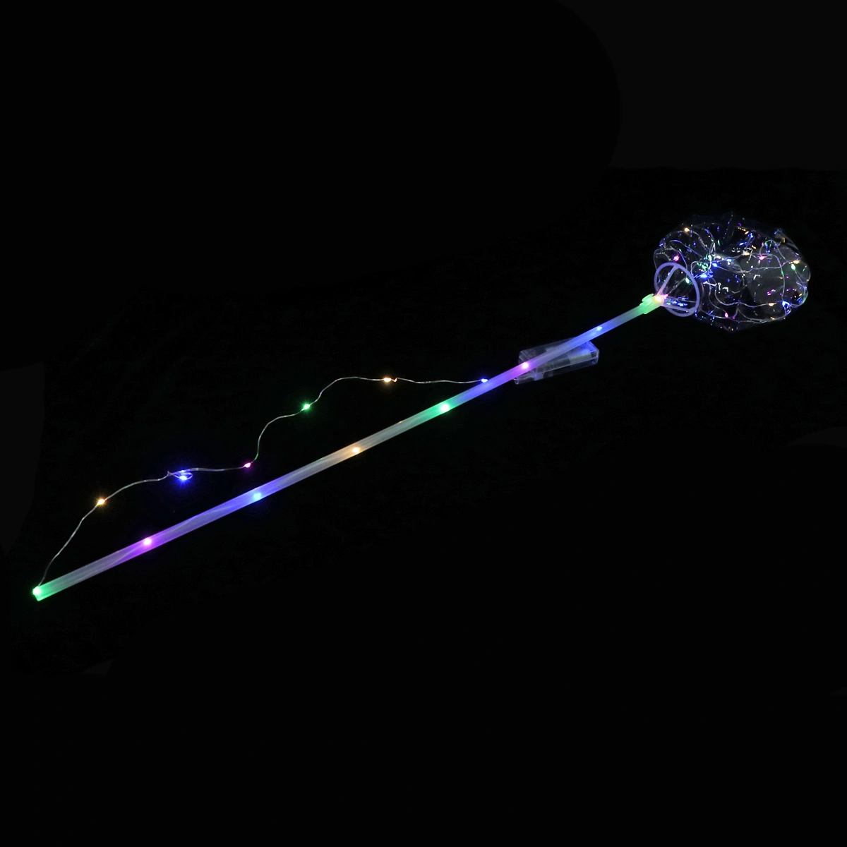 4 Sets LED Light Up Bubble Balloons Transparent Flashing Ball Balloons for Birthday Festival Bar Party