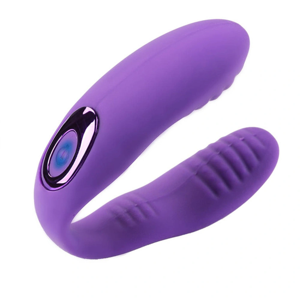 U-shaped AV Rod 10-frequency Vibrator G-spot Massager Adult Sex Toy (Purple)