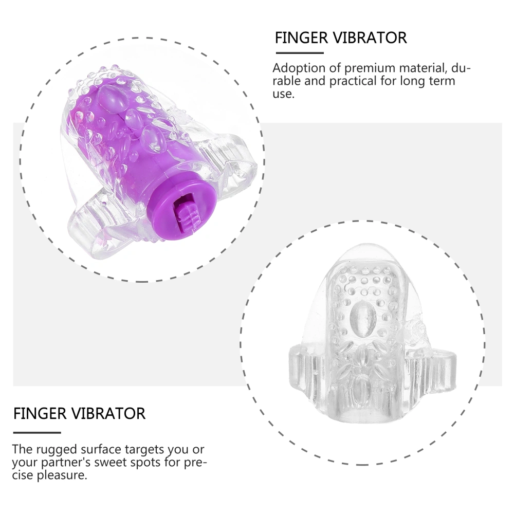 3pcs Mini Finger Vibrators Vibrating Finger Cots Masturbation Toy Sex Massager