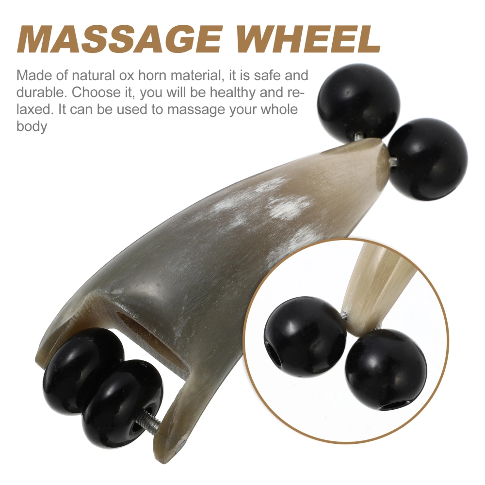 1Pc Horn Massage Wheel Y Shape Massage Roller Beauty Massage Wheel Body Massager