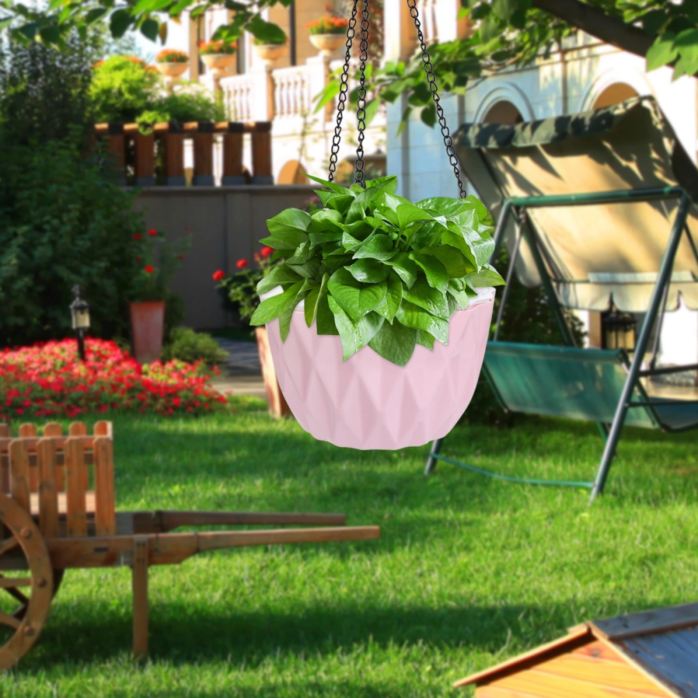 1pc Creative Automatic Water Absorption Flower Pot Hanging Plastic Flowerpot