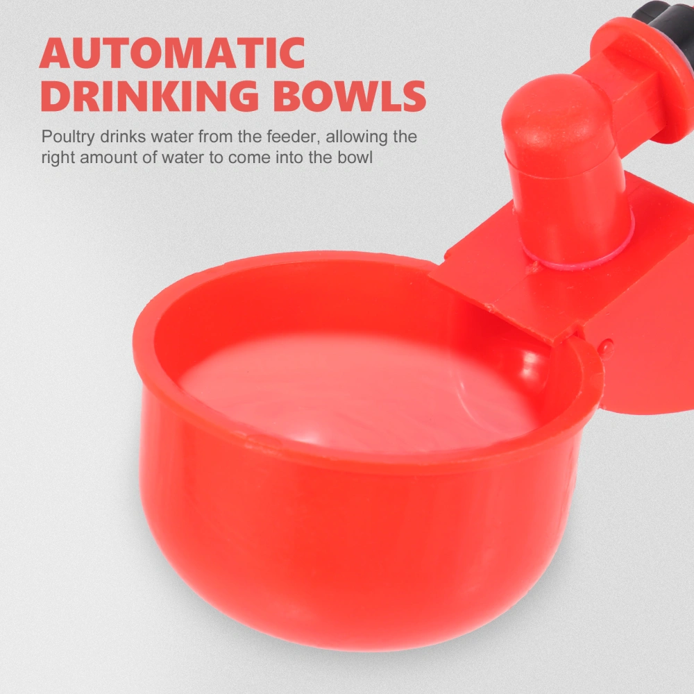 1 Set Chicken Water Feeders Automatic Drinking Bowls Bird Water Feeders Quail Water Cups