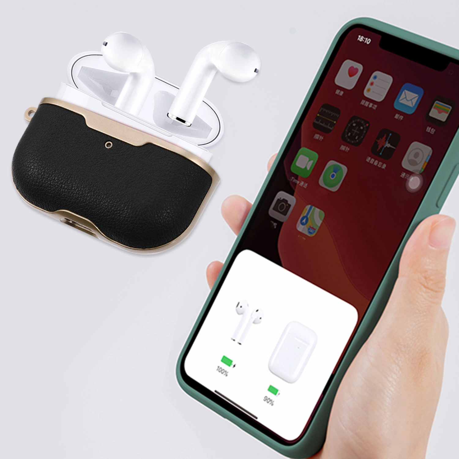 1pc Wireless Headphone Protective Case Earphone Shell Compatible for Airpods Pro