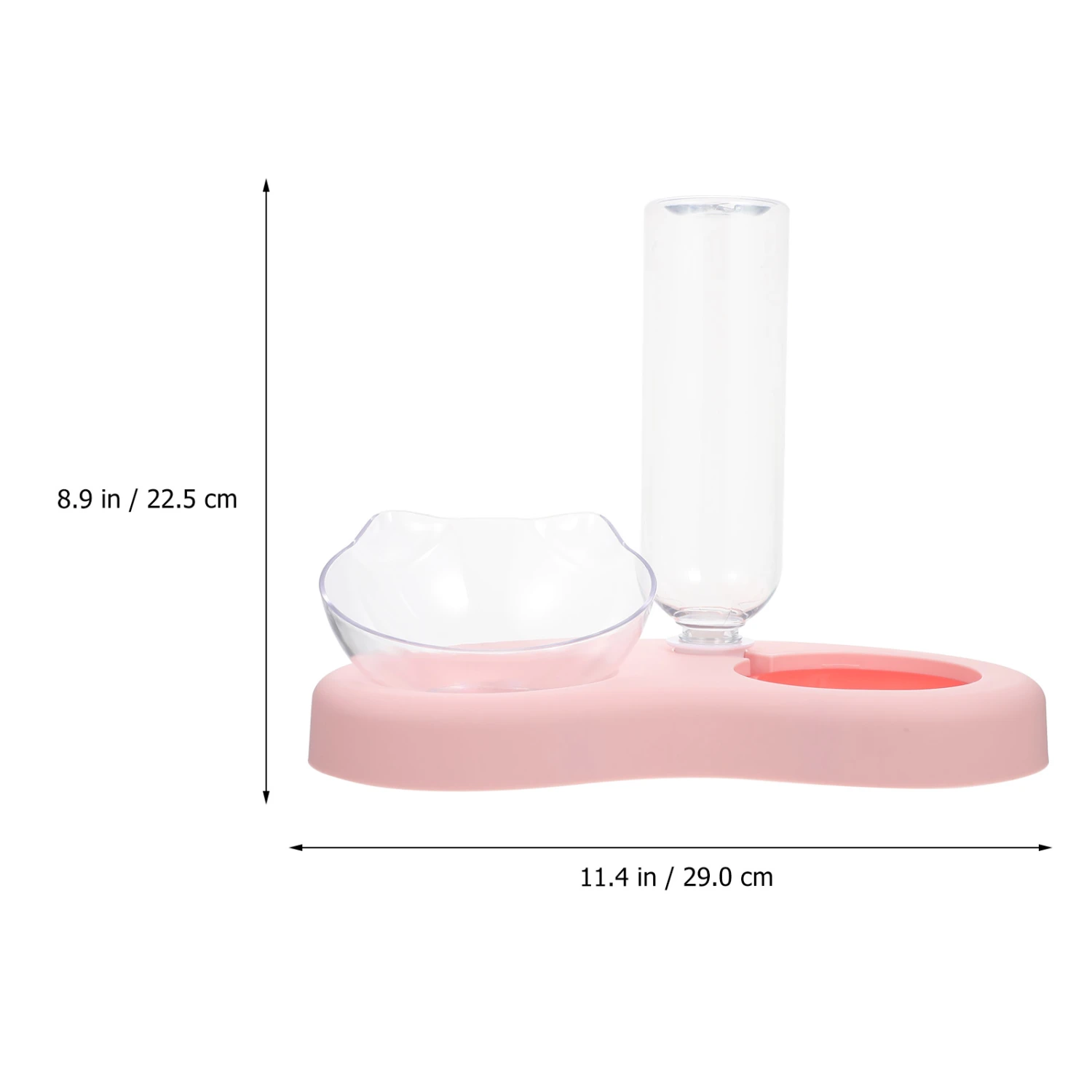 1 Set of Automatic Watering Cat Bowl Dog Food Feeding Bowl Pet Food Feeder