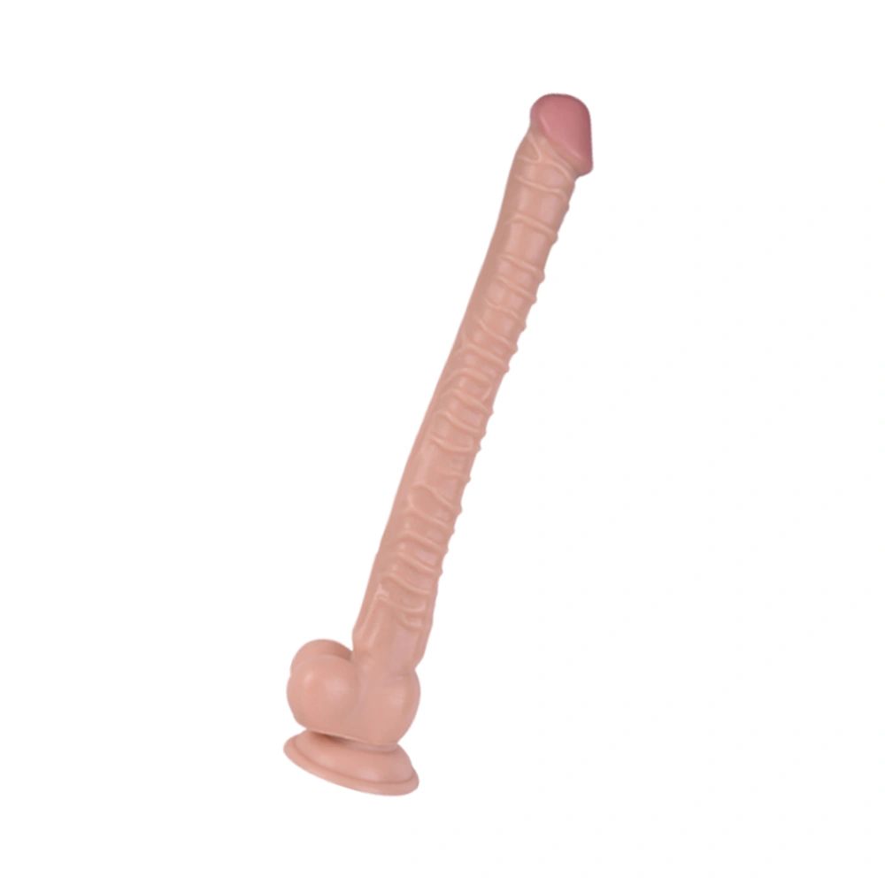 Realistic Dildo Long Thin G-Spot Penis Dong Vaginal G-spot Anal Masturbation Sex Toy for Female Women (Skin Color)