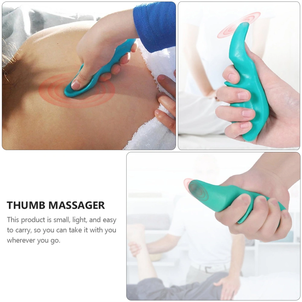 2pcs Thumb Massagers Finger Roller Massagers Acupoint Massage Tools (Green)