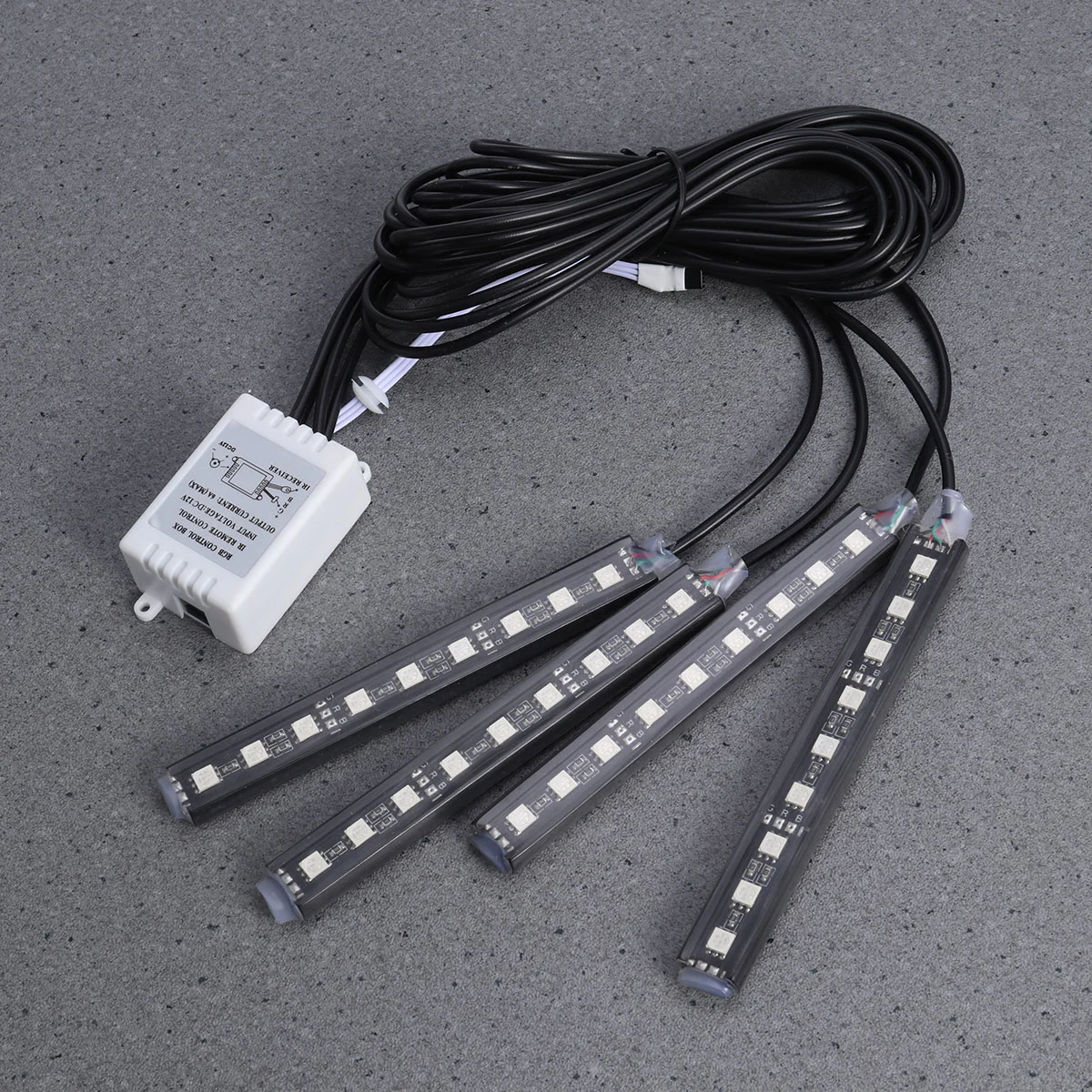 Multi Color Car Interior Atmosphere Neon Lights Lamps Strip 9LED Wireless IR