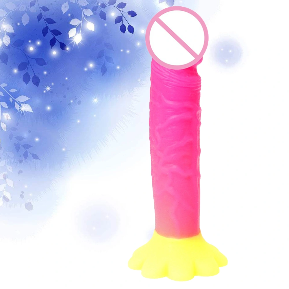 1pc Silicone Dildo Stick G-Spot Stimulative Toy Adult Masturbator Sex Accessory for Women Rosy