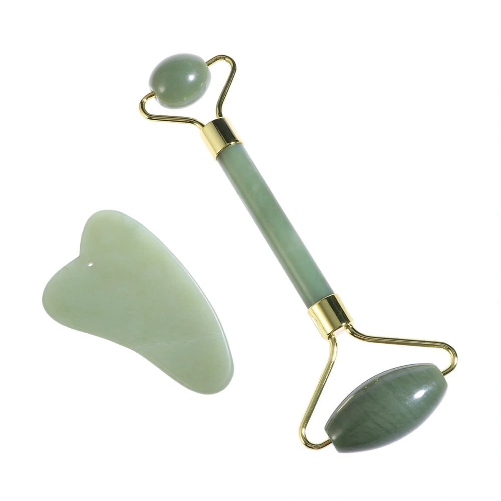 Massaging Scraping Plate and Face Massage Roller Set Manual Massage Tool Traditional Facial Scraper Tool