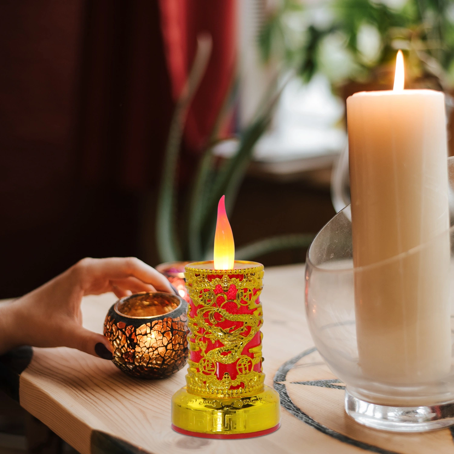 2pcs LED Candles Lights Battery Operated Candles Small  Electric Candle Lights Decorations