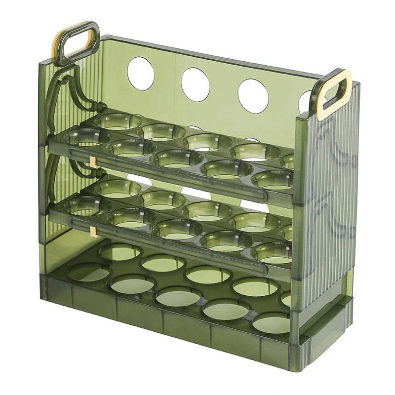 Multi Grid Egg Storage Container Eggs Tray Refrigerator Eggs Organizer Flip Egg Holder