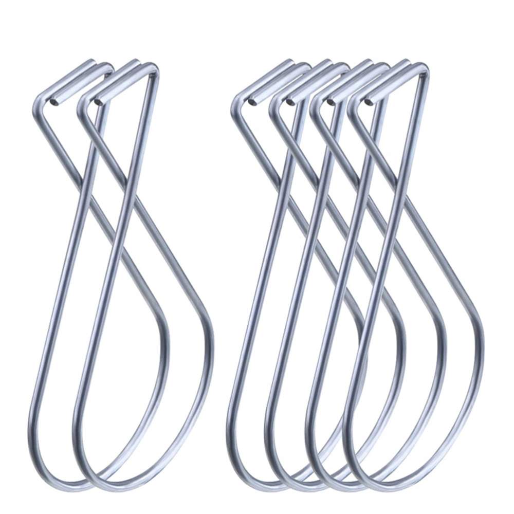 50Pcs Durable Ceiling Pendant Clips Automatically Resets Spring Clip Metal Line Clip(Silver)