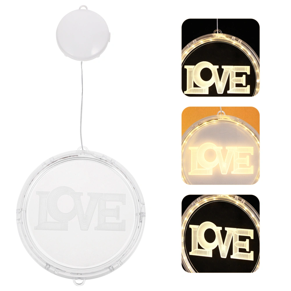 1Pc 3D Pendant Lamp Fashion Hanging Light Prposal Room Lamp Decor (No Battery)