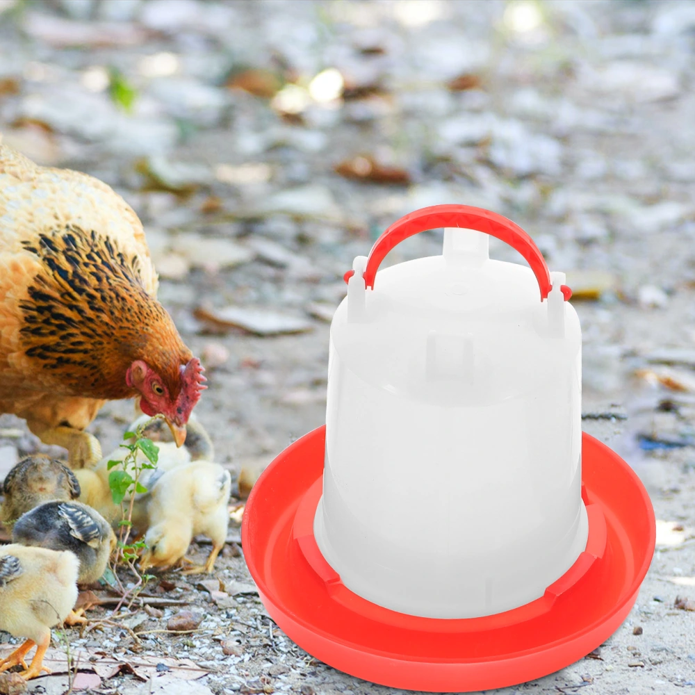 1 Set of Poultry Food Feeding Container Chick Food Bowl Long Food Holder Auto Water Feeder