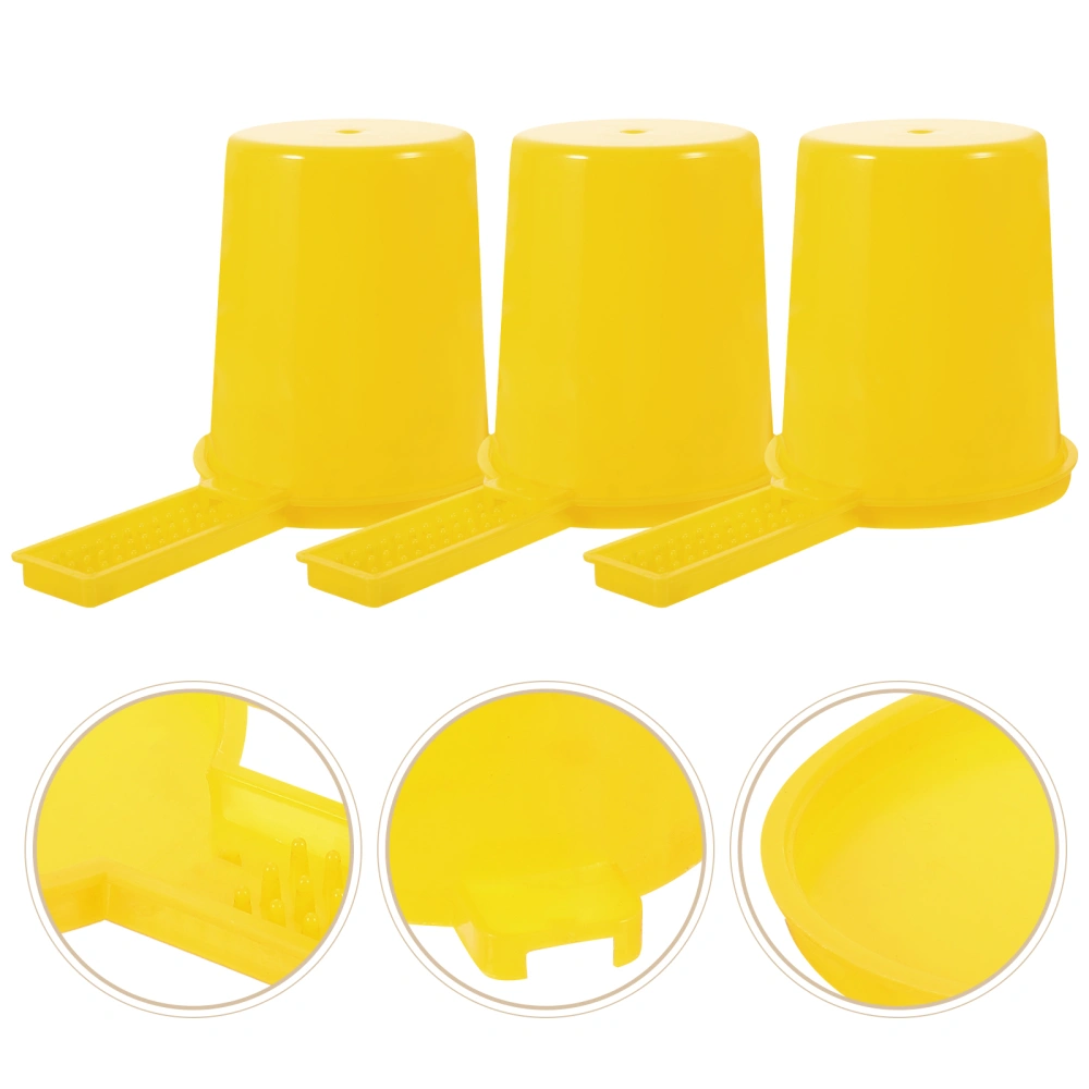 6pcs Bees Water Feeders Beekeeper Water Dispenser Bee Feeder Beehive Watering Tools with Scale