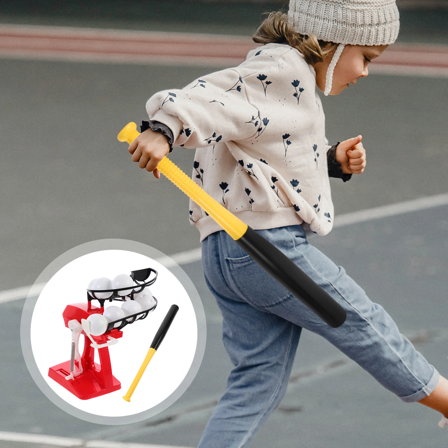 1 Set Practical Baseball Toy Automatic Baseball Toy Baseball Training Devices