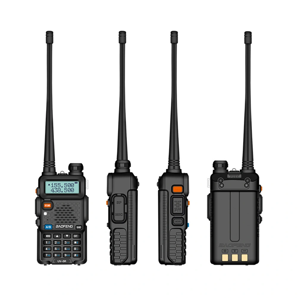 1pc Wireless Walkie Talkie Handheld Mini Walkie Long Range for Office Restaurant Hotel (Black US Plug)