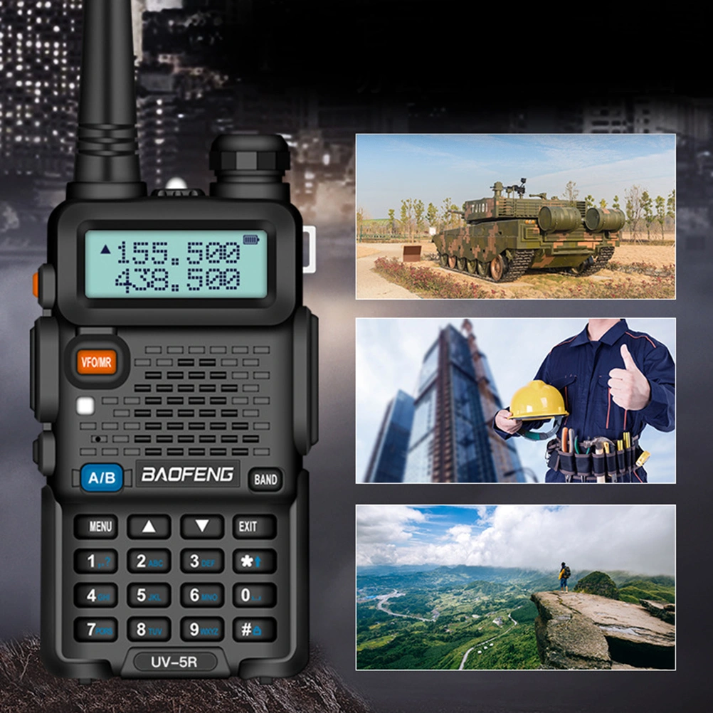 1pc Wireless Walkie Talkie Handheld Mini Walkie Long Range for Office Restaurant Hotel (Black US Plug)