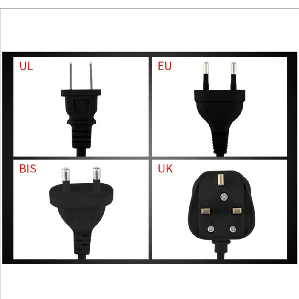 4 Slots AA AAA Battery Charger Smart USB Battery Charger Digital Display with UK Plug